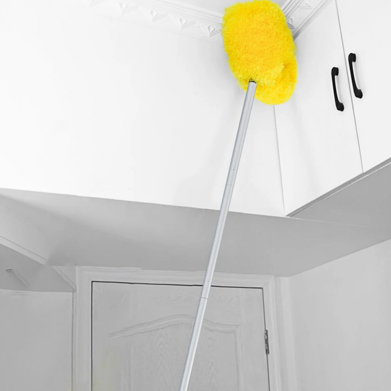 Fan Duster Ceiling Multi Purpose Duster Foldable Rod For Easy Ceiling Fan Cleaning