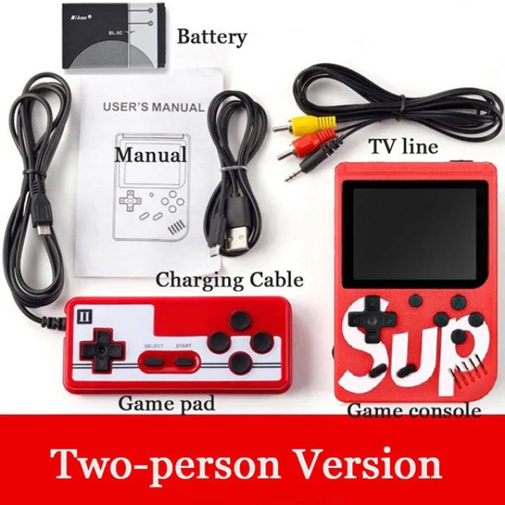 Sup Game Portable Video Game Box with Mario Super Mario Dr Mario Contra Turtles and Other 400 Games with Battery Included