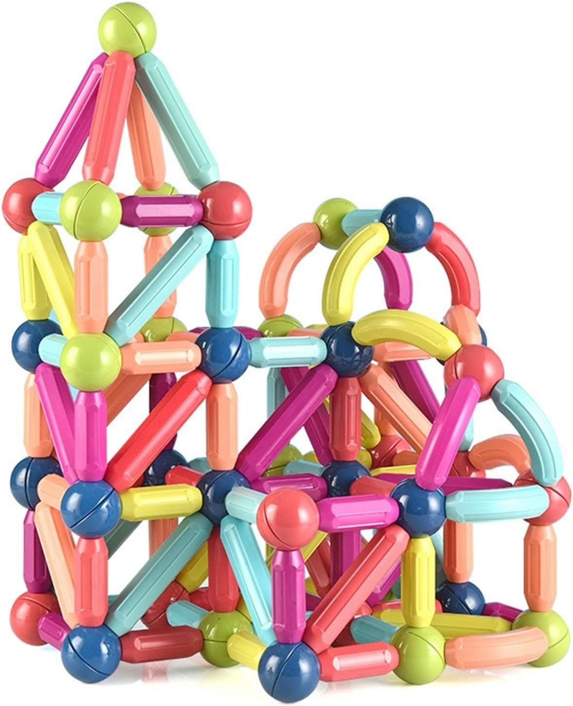 Magnetic Rods Toy – Magnetic Stick Building Blocks Magnetic Blocks For Kids Diy Magnetic Sticks Blocks Montessori Toys – Magnetic Block Set – Block Set For Kids