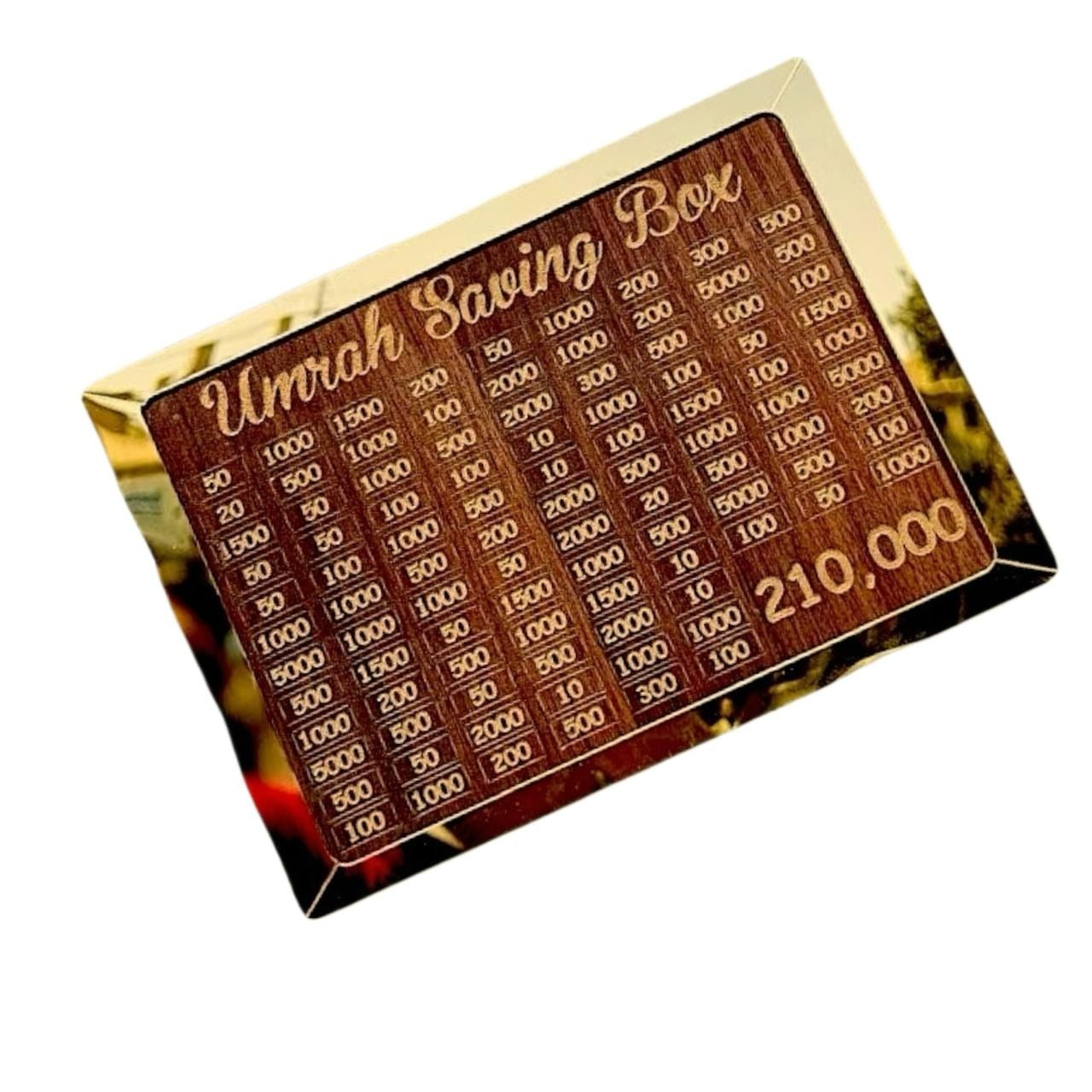 Umrah Saving Box Dark Brown, Wooden Money Umrah Saving Box For Umrah Saving Best Quality Umrah Saving Box – Umrah Saving Box Dark Brown, Wooden Money Box for Umrah – 210,000