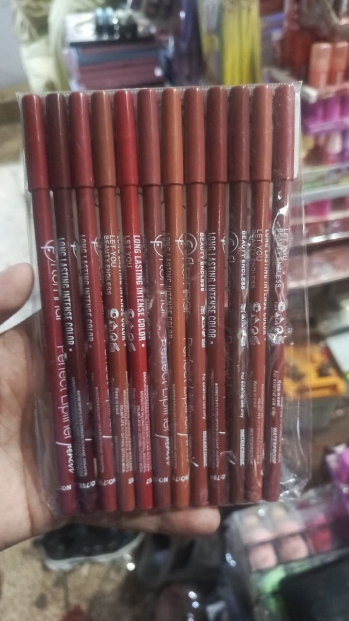 Flormar Perfect Lipliner – Long-lasting & Intense Color | Smooth Application | Pack Of 12 Shades