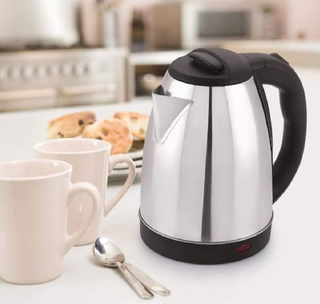 Electric Kettle β Stainless Steel Body β Automatic Instant Heating β 1500 Watts β Water Boiler β High Quality β Kettle For Tea β For Daily Kitchen Use β Essential Kitchen Appliance β Electric Kettle