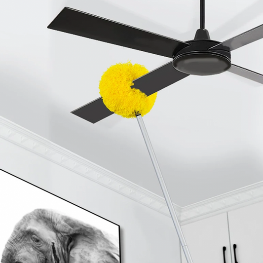 Fan Duster Ceiling Multi Purpose Duster Foldable Rod For Easy Ceiling Fan Cleaning