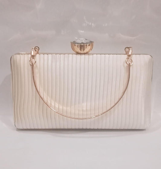 Rexine textured clutch