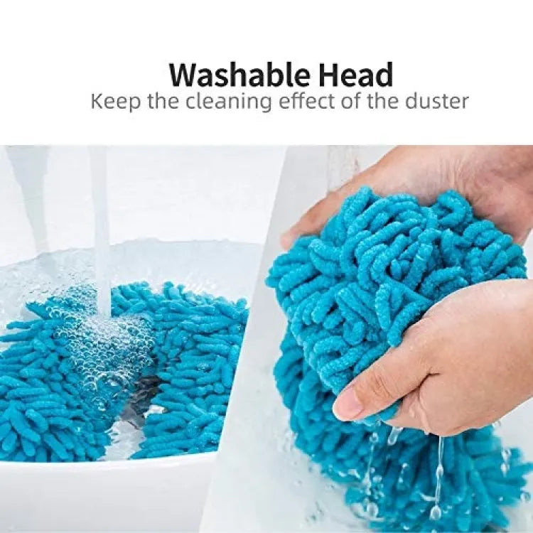 Flexible Micro Fiber Duster With Telescopic Stainless Steel Handle For Fan Cleaning Specially( Random Color ) ₨694