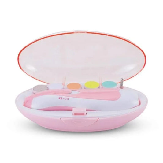 6 in 1 Electric Nail Grinder, Electric Baby Nail Trimmer CHILDREN'S Scissors, Baby Nail Care, Nail Trimmer Manicure,blue/Pink