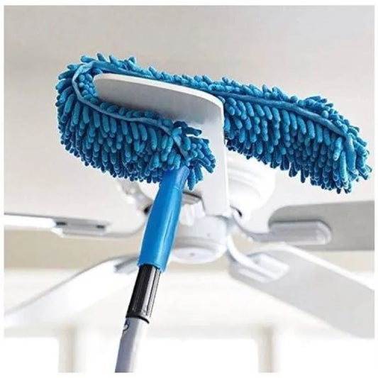 Flexible Micro Fiber Duster With Telescopic Stainless Steel Handle For Fan Cleaning Specially( Random Color ) ₨694