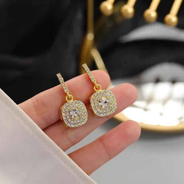 Crystal Earrings – Sparkling Dangle Earrings For Party & Everyday Wear – Earings For Girls