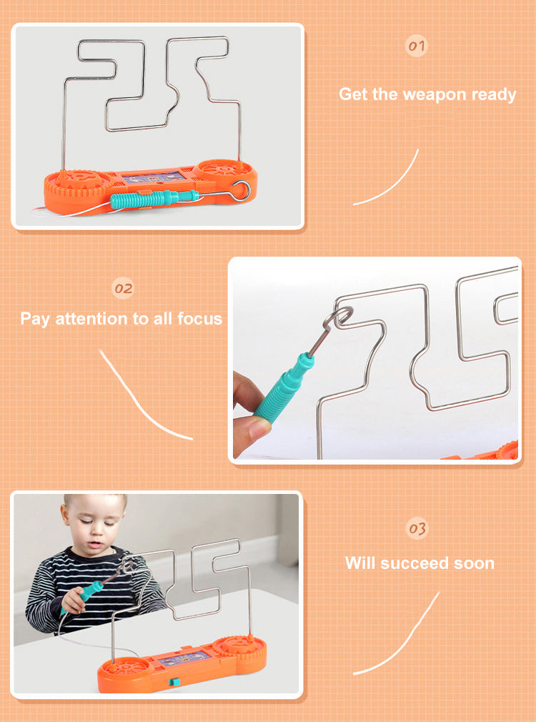 Electric Shock Toy Education Electric Touch Funny Maze Game Party Funny Game Science Experiment Toys For Kids(random Color)