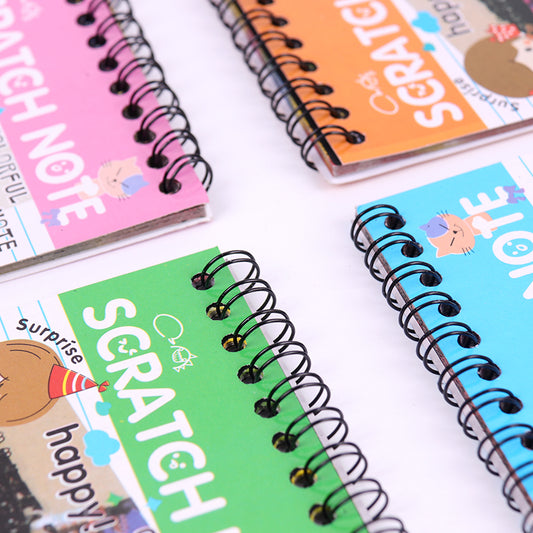 Scratch Note Black Cardboard Creative DIY Draw Sketch Notes for Toy Notebook School Supplies