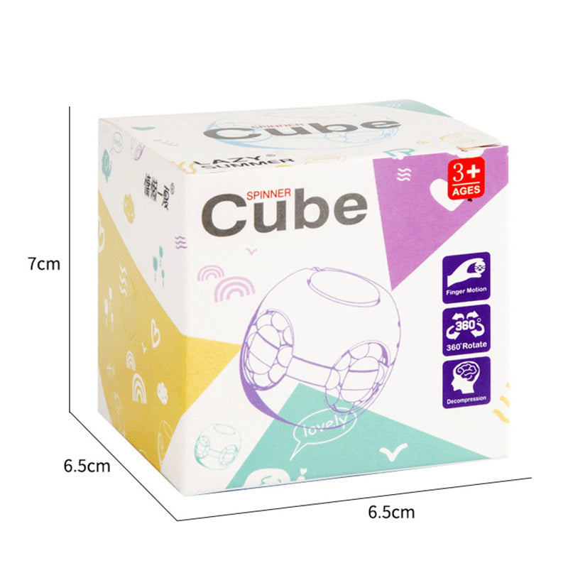 Hamburger Bean Magic Cube Toy Children's Puzzle Fidget Spinner Students Stress Reliever Magic Bean