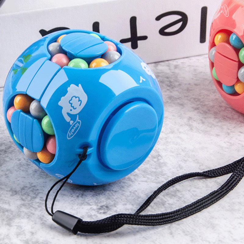 Hamburger Bean Magic Cube Toy Children's Puzzle Fidget Spinner Students Stress Reliever Magic Bean