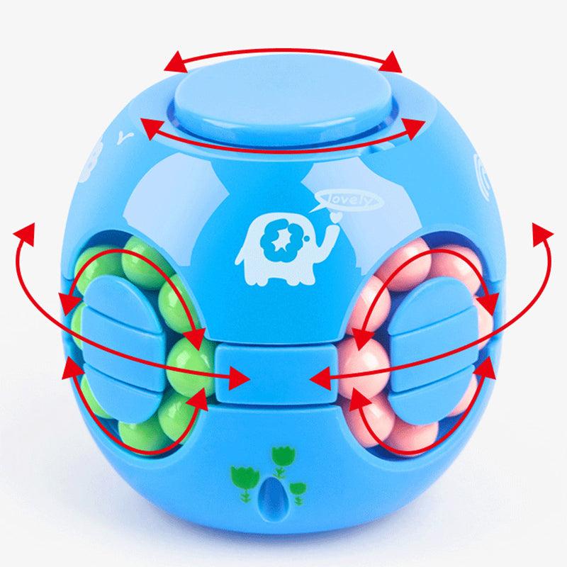 Hamburger Bean Magic Cube Toy Children's Puzzle Fidget Spinner Students Stress Reliever Magic Bean