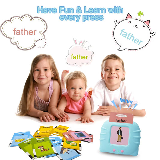 Talking Flash Cards Preschool Learning Toys Early Educational Toys English Learn To Talk Learn Words Learn English Learn(random Color )