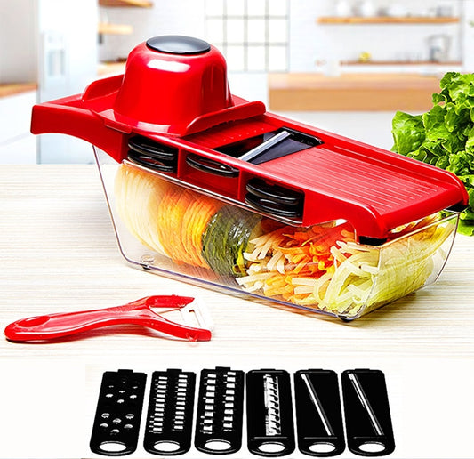 HomeShopKitchen and Dinning10 in 1 Mandoline Vegetable Slicer Cutter with Box 10 in 1 Mandoline Vegetable Slicer Cutter with Box
