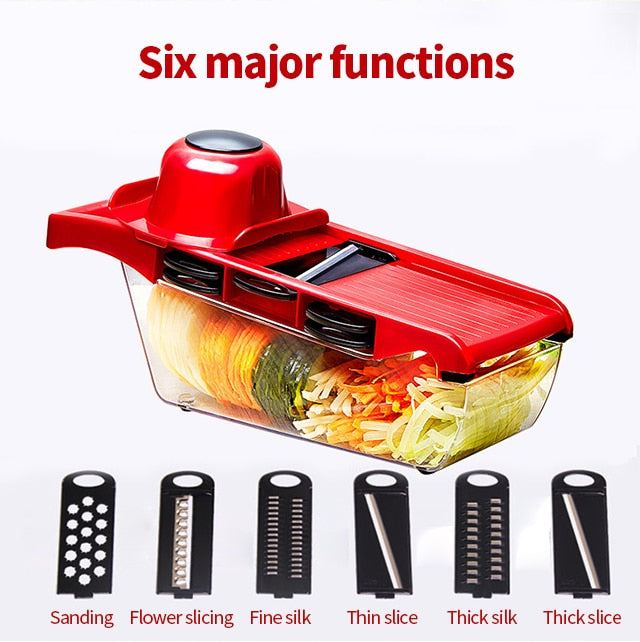 HomeShopKitchen and Dinning10 in 1 Mandoline Vegetable Slicer Cutter with Box 10 in 1 Mandoline Vegetable Slicer Cutter with Box
