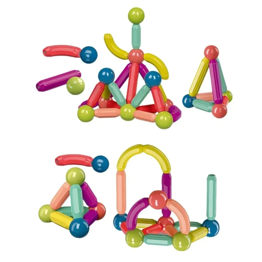 Magnetic Rods Toy – Magnetic Stick Building Blocks Magnetic Blocks For Kids Diy Magnetic Sticks Blocks Montessori Toys – Magnetic Block Set – Block Set For Kids