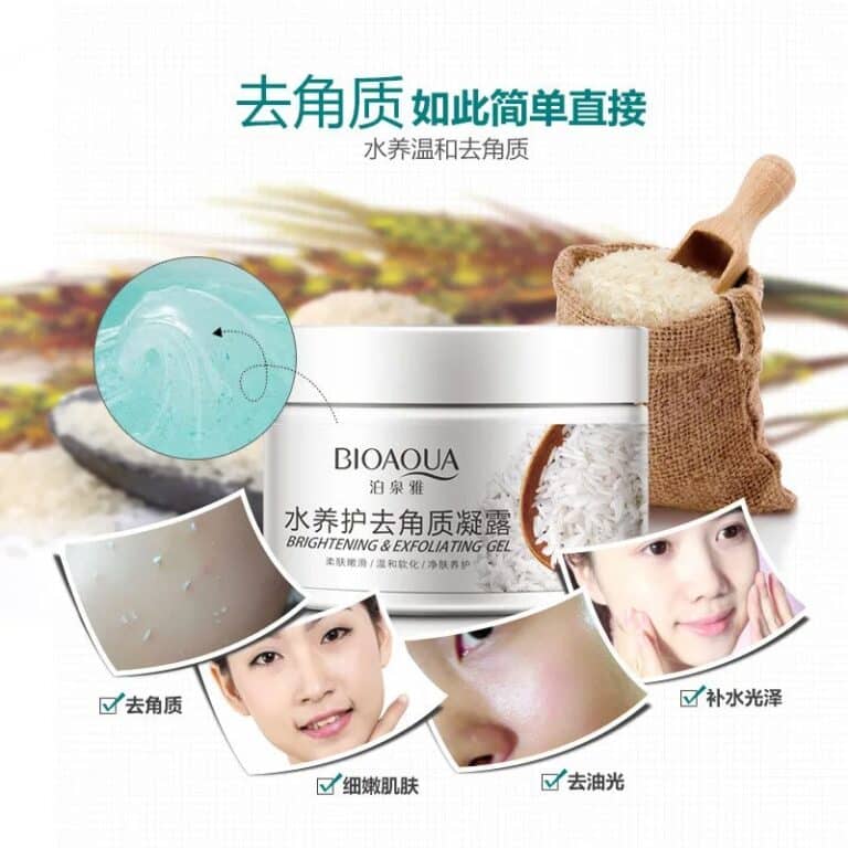 Bioaqua Brightening & Exfoliating Rice Gel Face Scrub 140ml