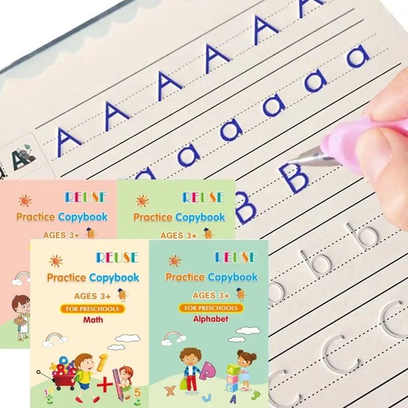 pack of 2 8.5 Inch LCD Writing Tablet + 4pcs/set Sank Magic Book /